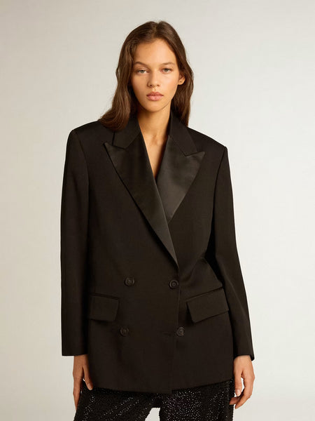 Blazer Golden W's Tuxedo Boyfriend Laureen Light