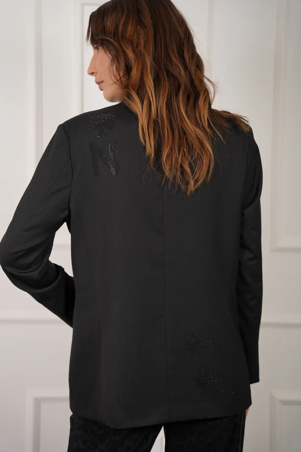 Blazer Smoking Con Strass