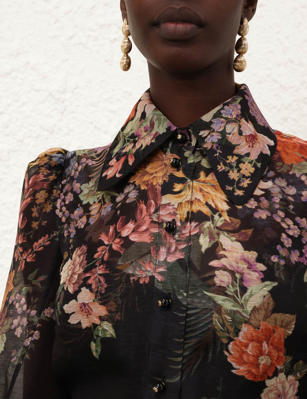 Camisa Pavilion Tie Neck