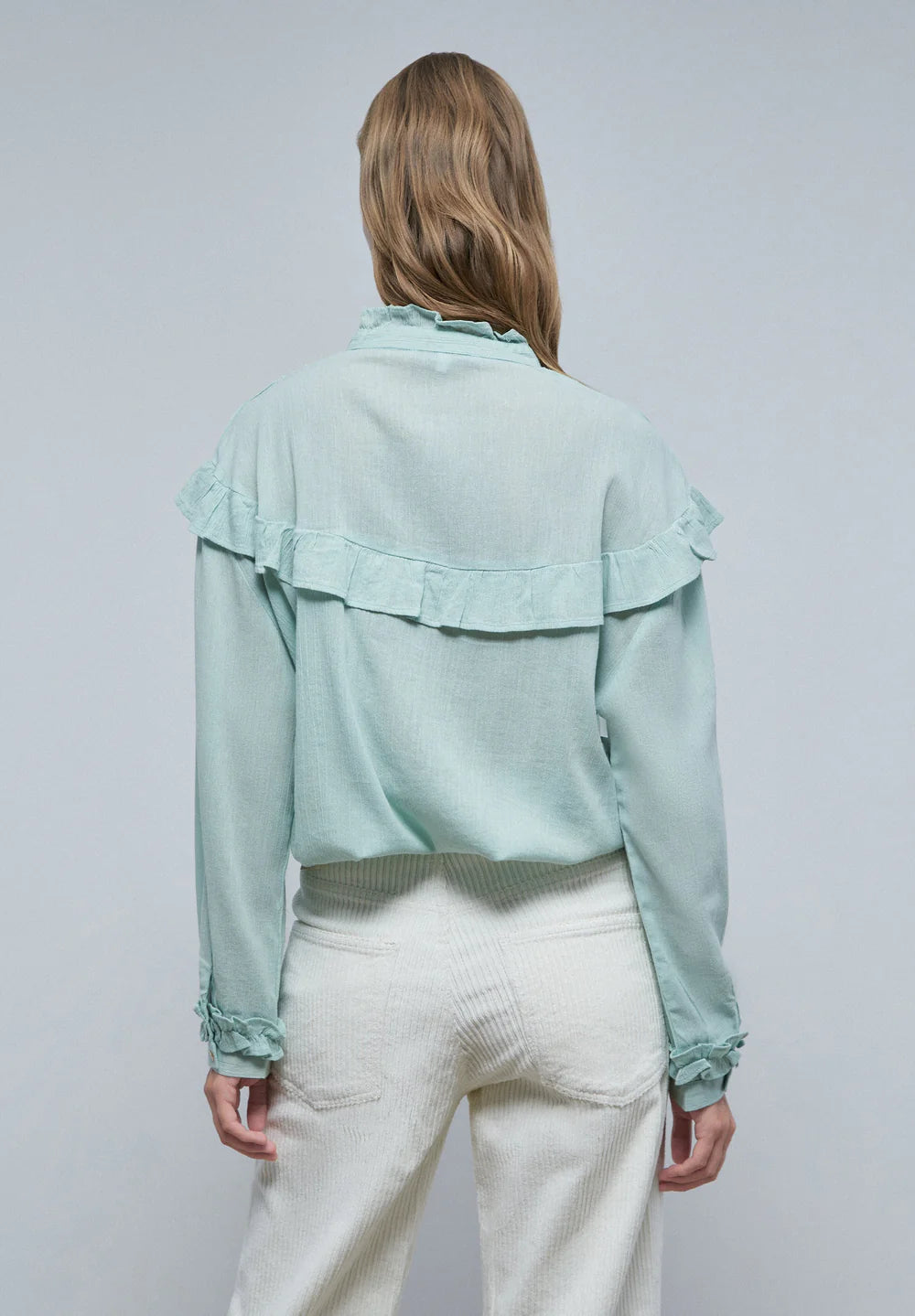 Blusa Pleat Ruffle