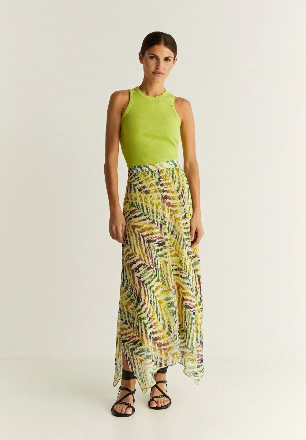 Blusa Fluor Rib Tank Tee