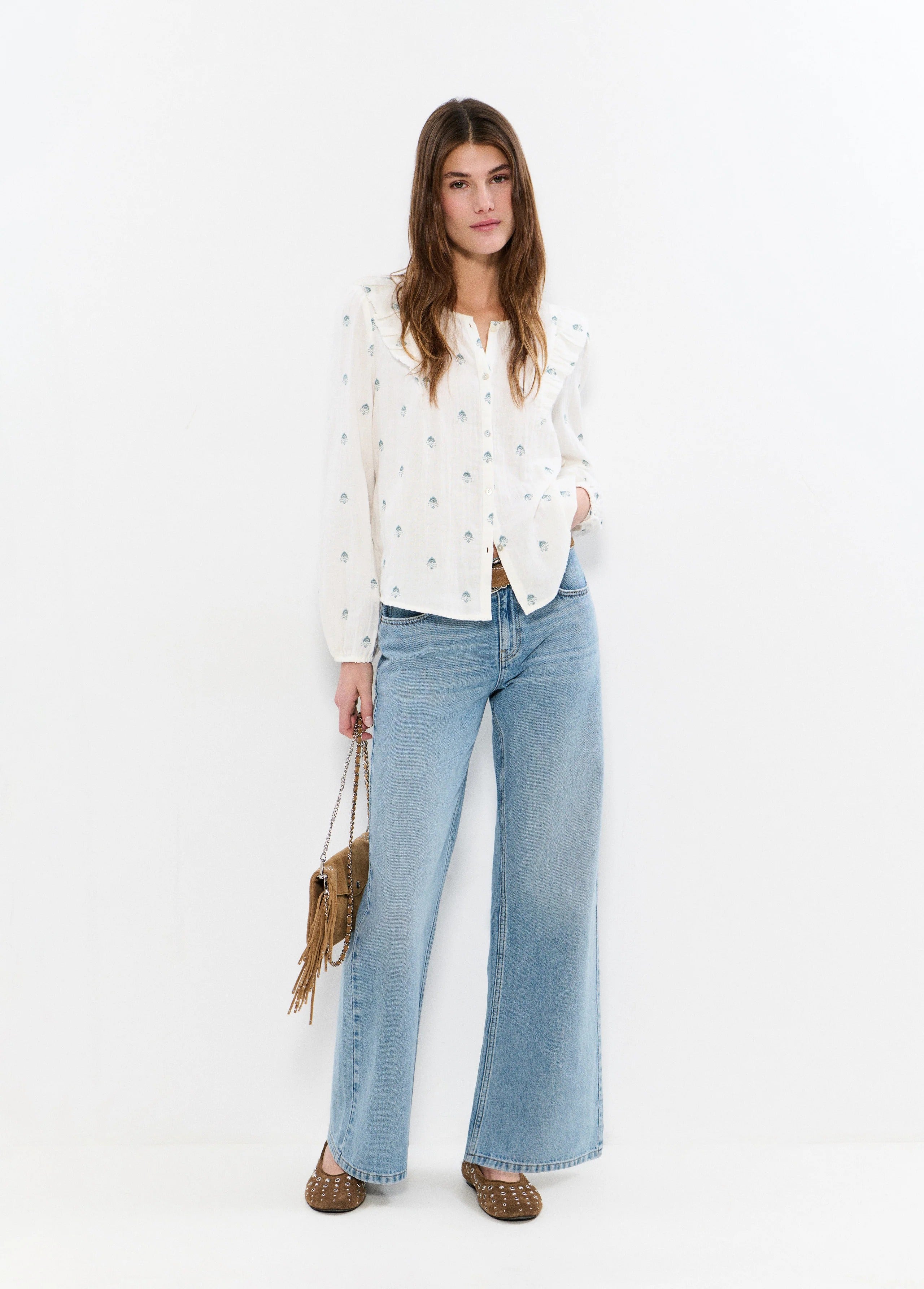 Blusa Dobletela Bordado