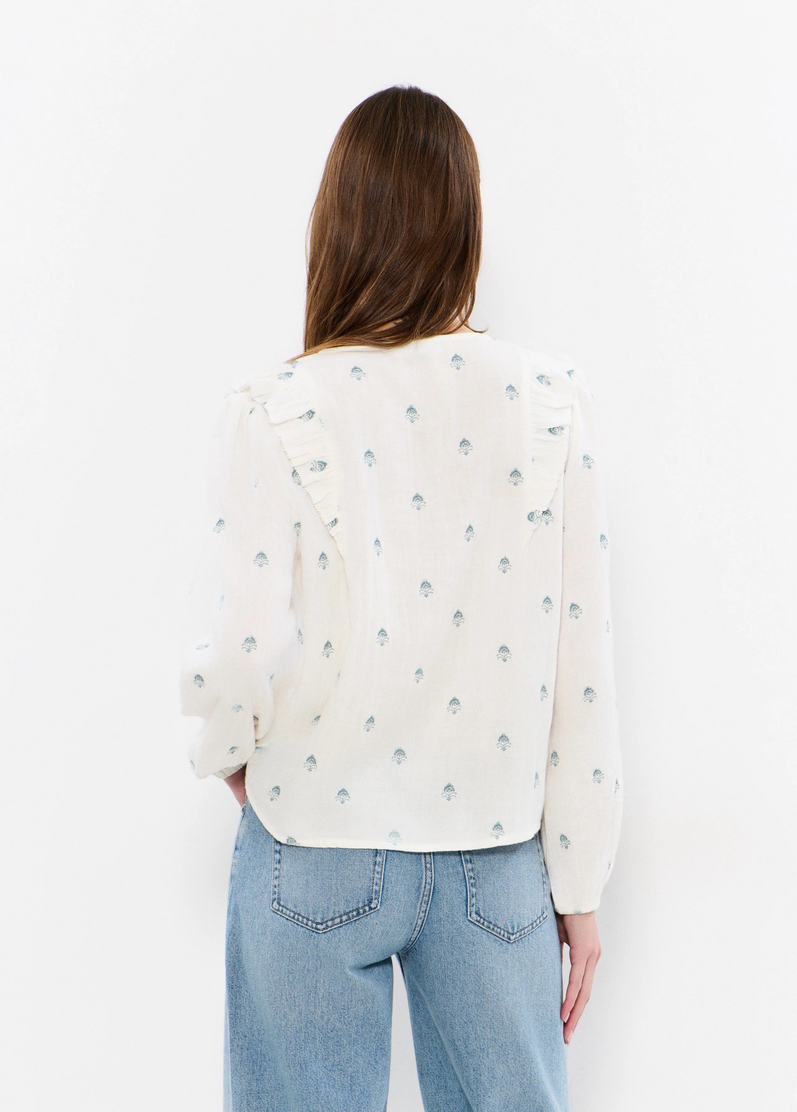 Blusa Dobletela Bordado
