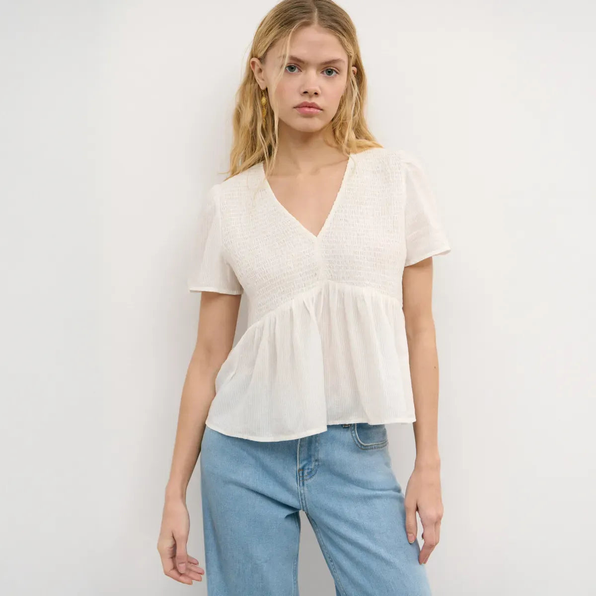 Blusa Smock Pecho