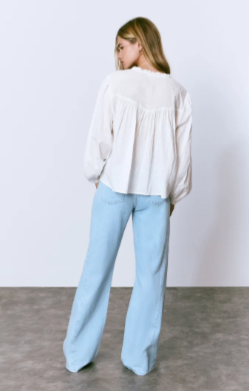 Blusa Romantica Manga Volumen