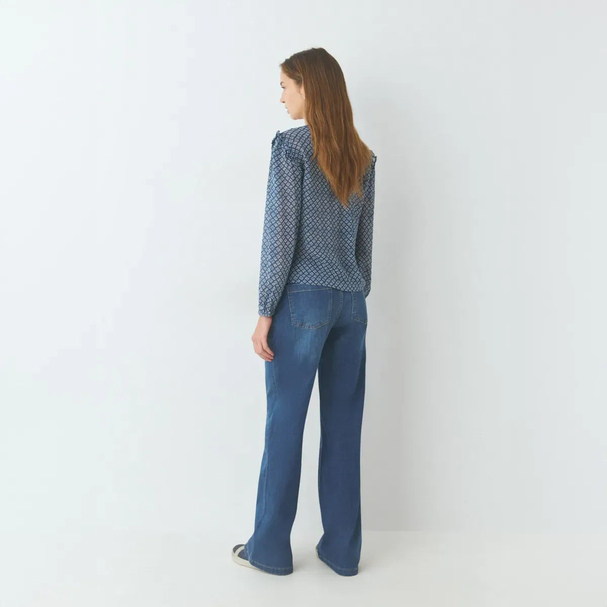 Blusa Estampada Boton