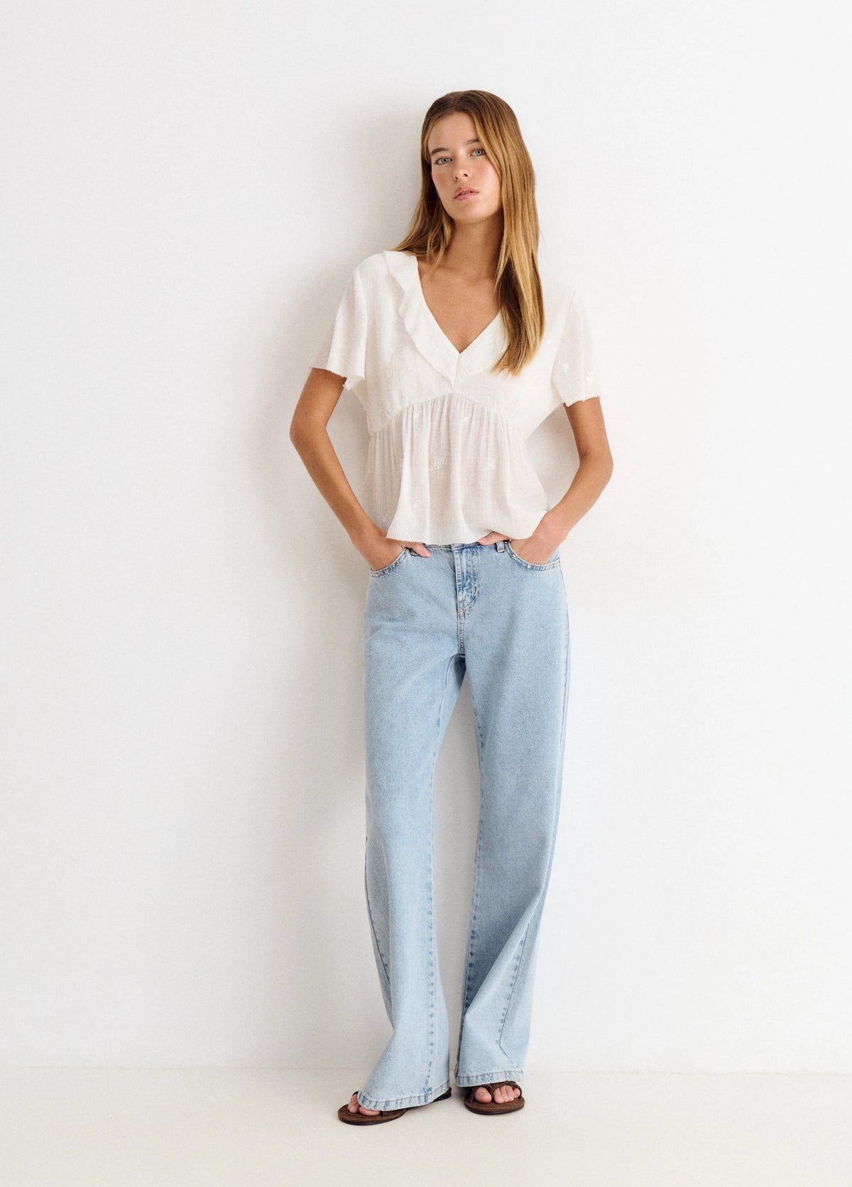 Blusa Manga Volantes