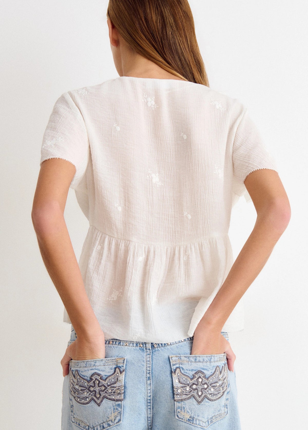 Blusa Manga Volantes