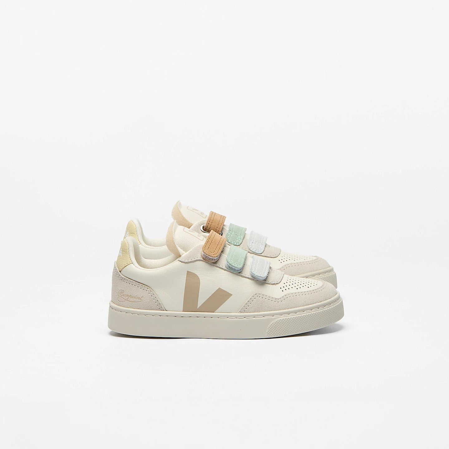 Tenis Veja Kids V-90 X Bonpoint Leather Pure Almond Natural