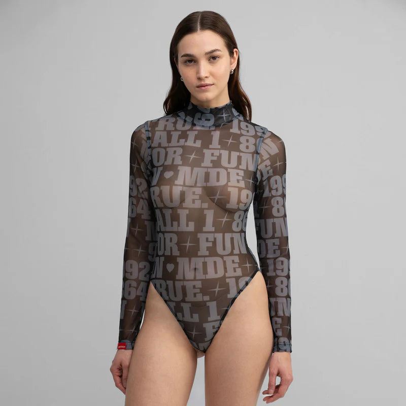 Body De Malla True X Smirnoff Negro