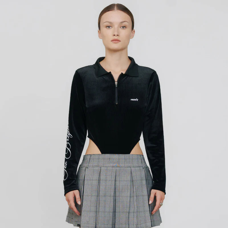 Body De Manga Larga Too Bright Negro