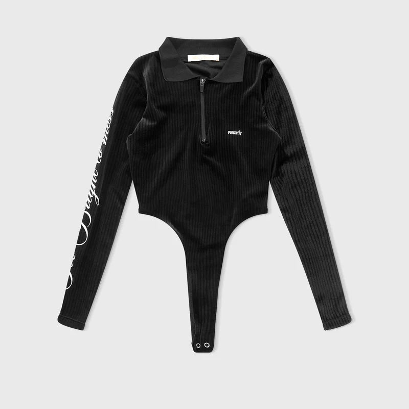 Body De Manga Larga Too Bright Negro