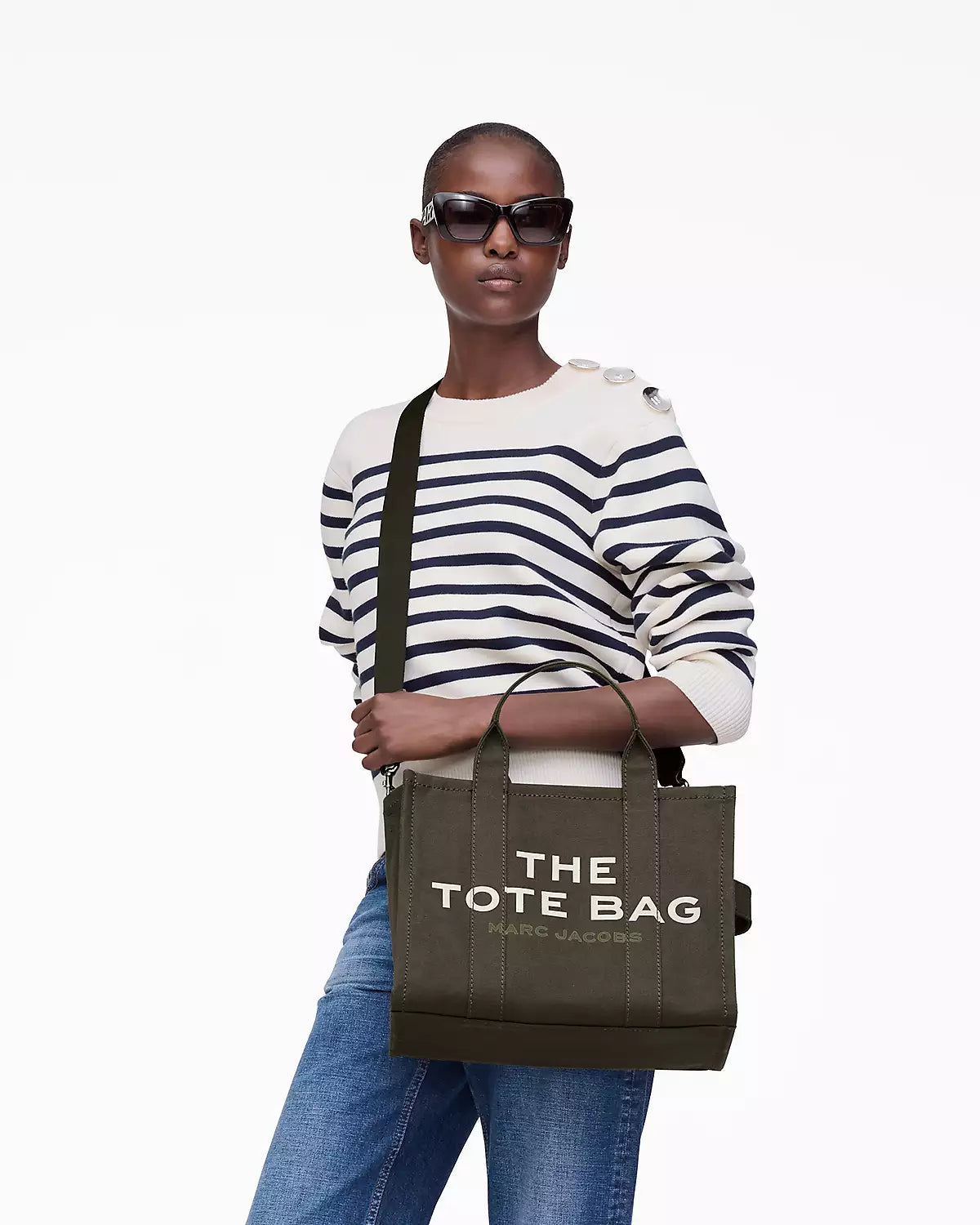 Bolso Tote Mediano De Lona