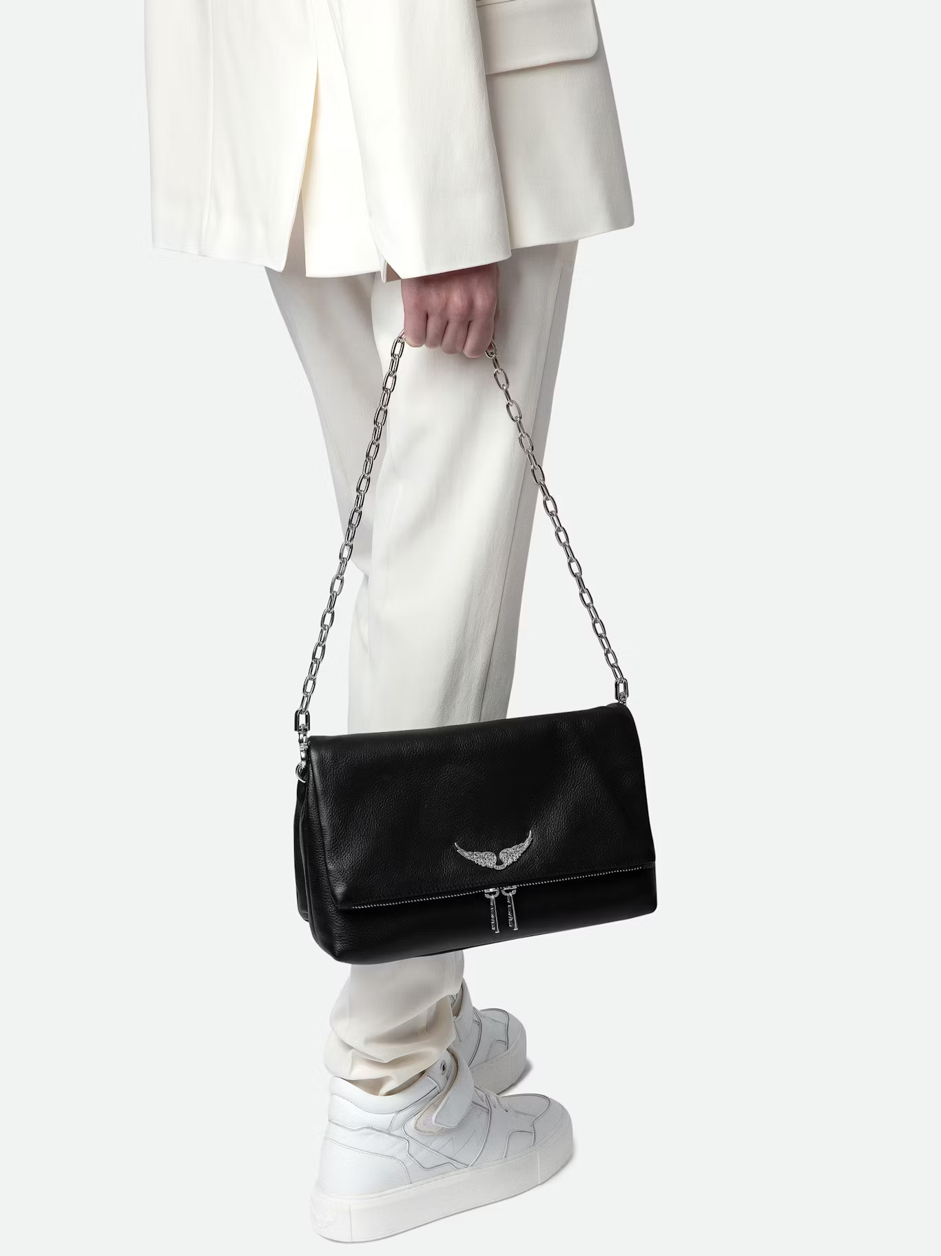 Bolso Rocky Grained Leather + Studs