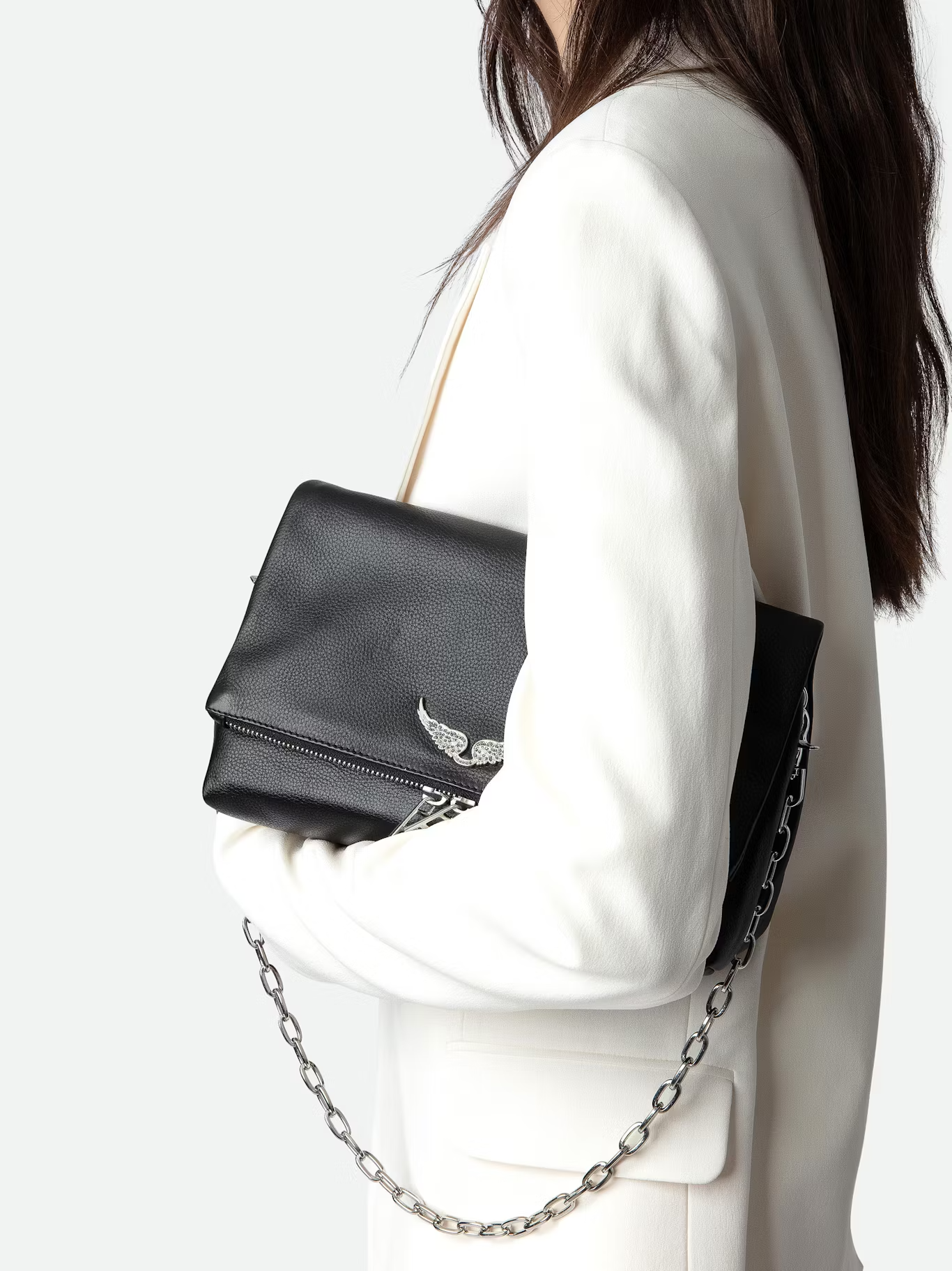 Bolso Rocky Grained Leather + Studs