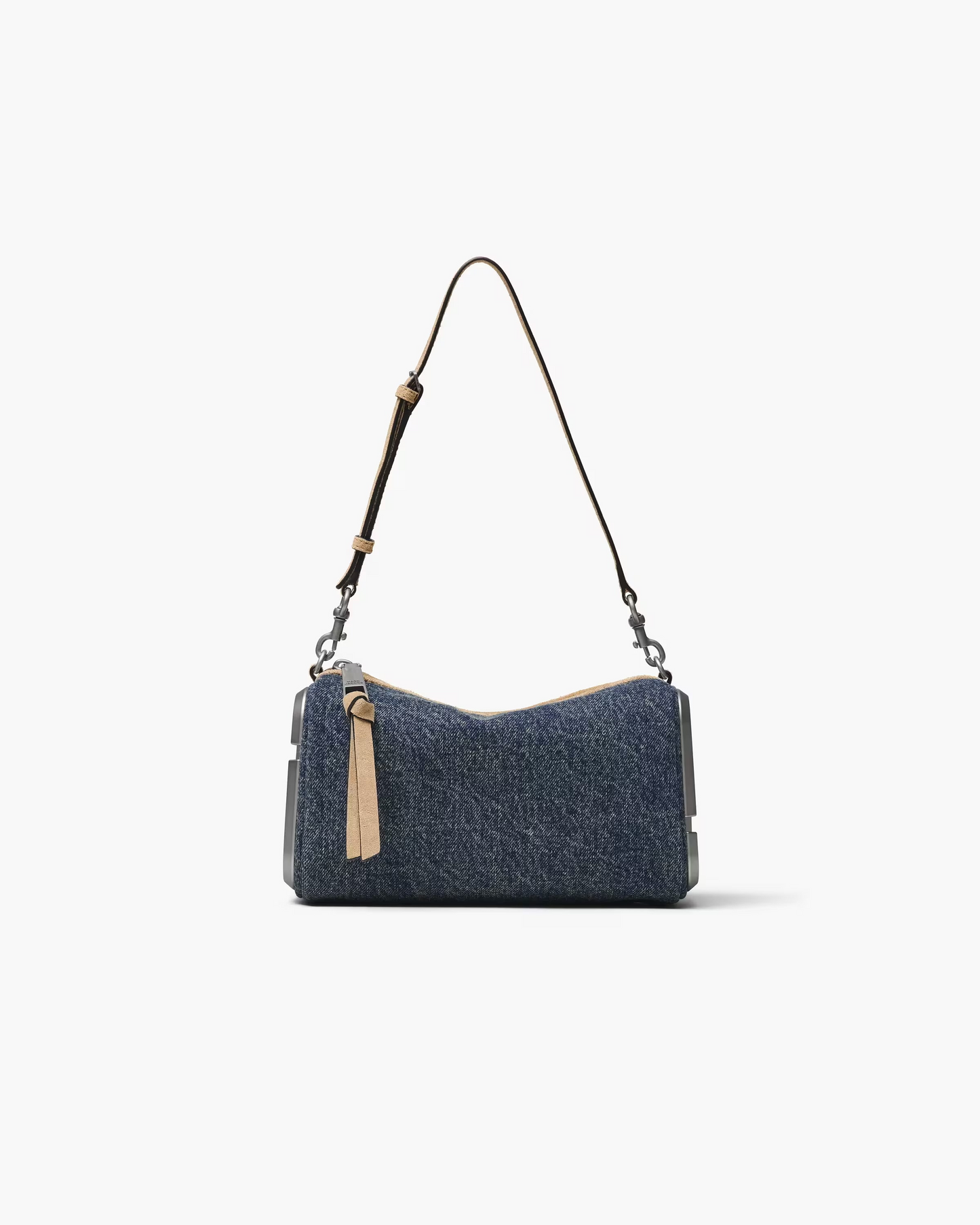 The Denim Suede Snapshot Shoulder Bag
