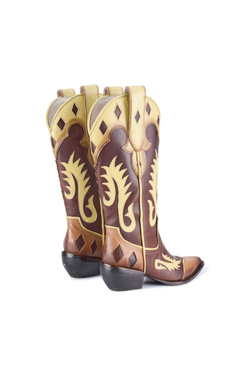 Bota Texana Espiritu PATRICIA MEJIA BOTAS & BOTINES Malva CO