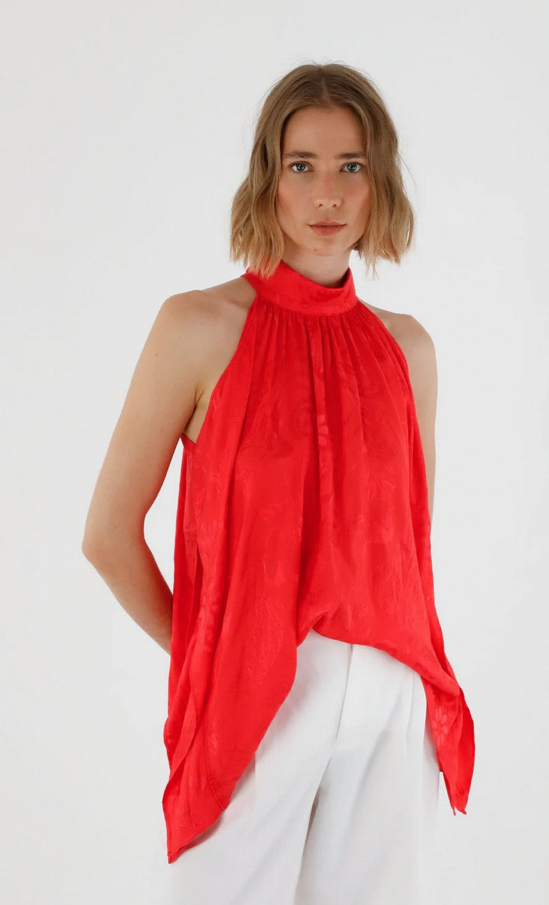 Blusa Merlot Rojo