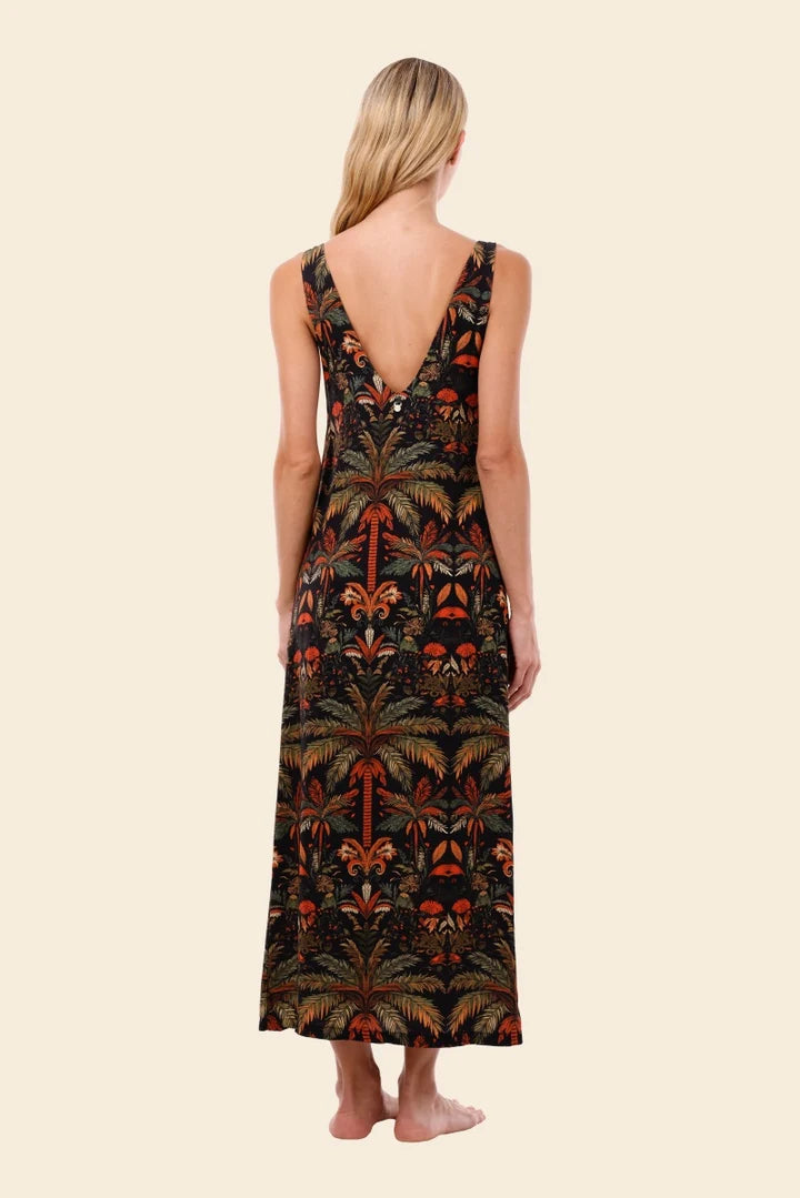 Midi Vestido Jade Oasis Reef