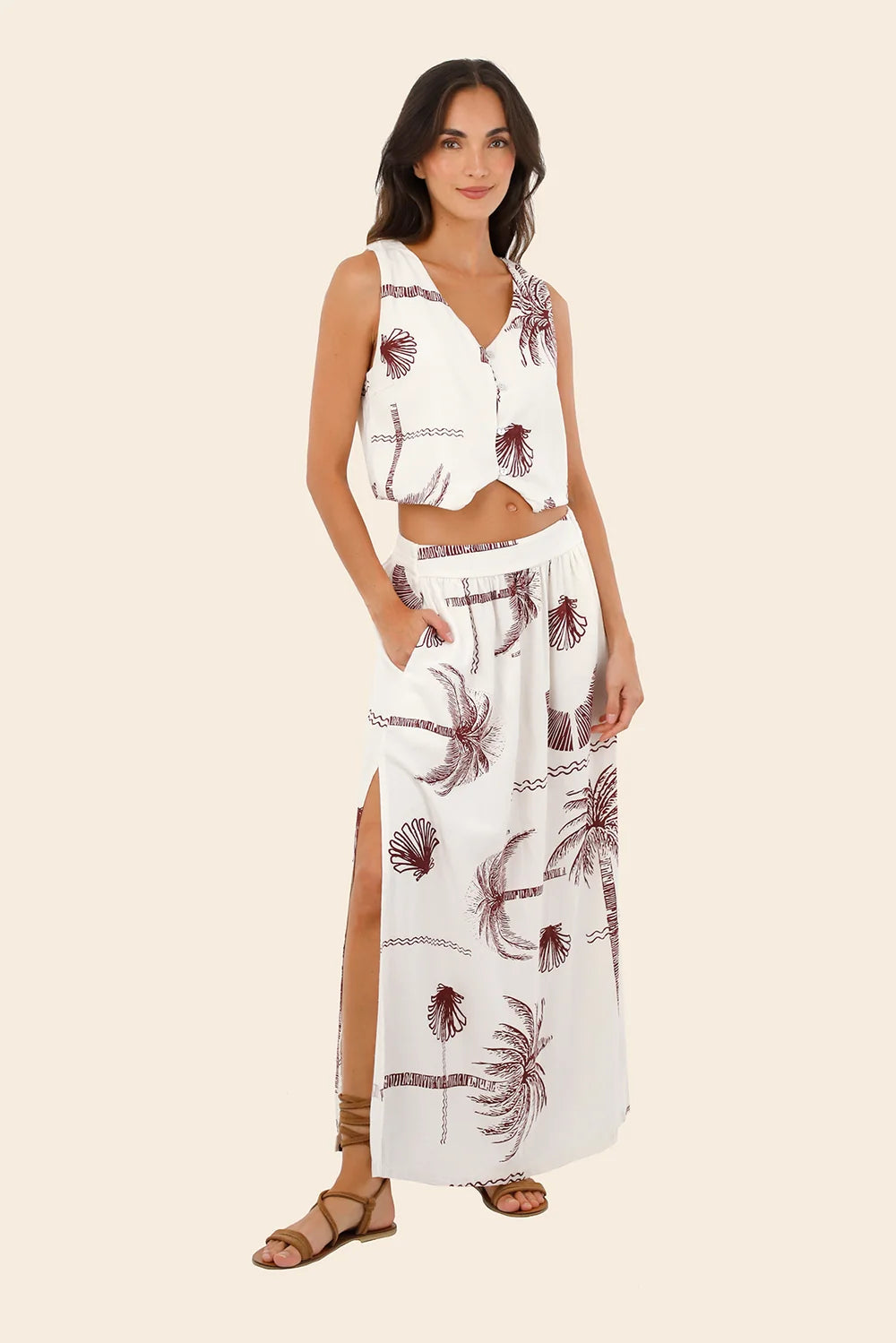 Chaleco Oleana Lines Tropic