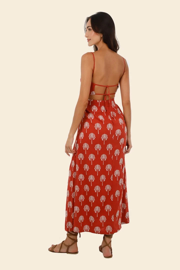 Maxi Vestido Antonia Sunset Palms