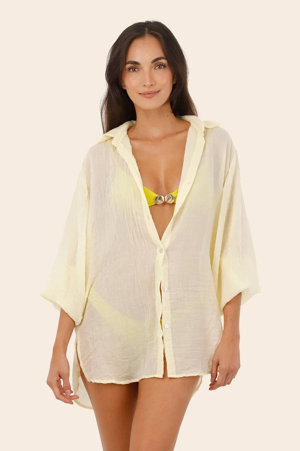 Camisa Akumal Buttercream