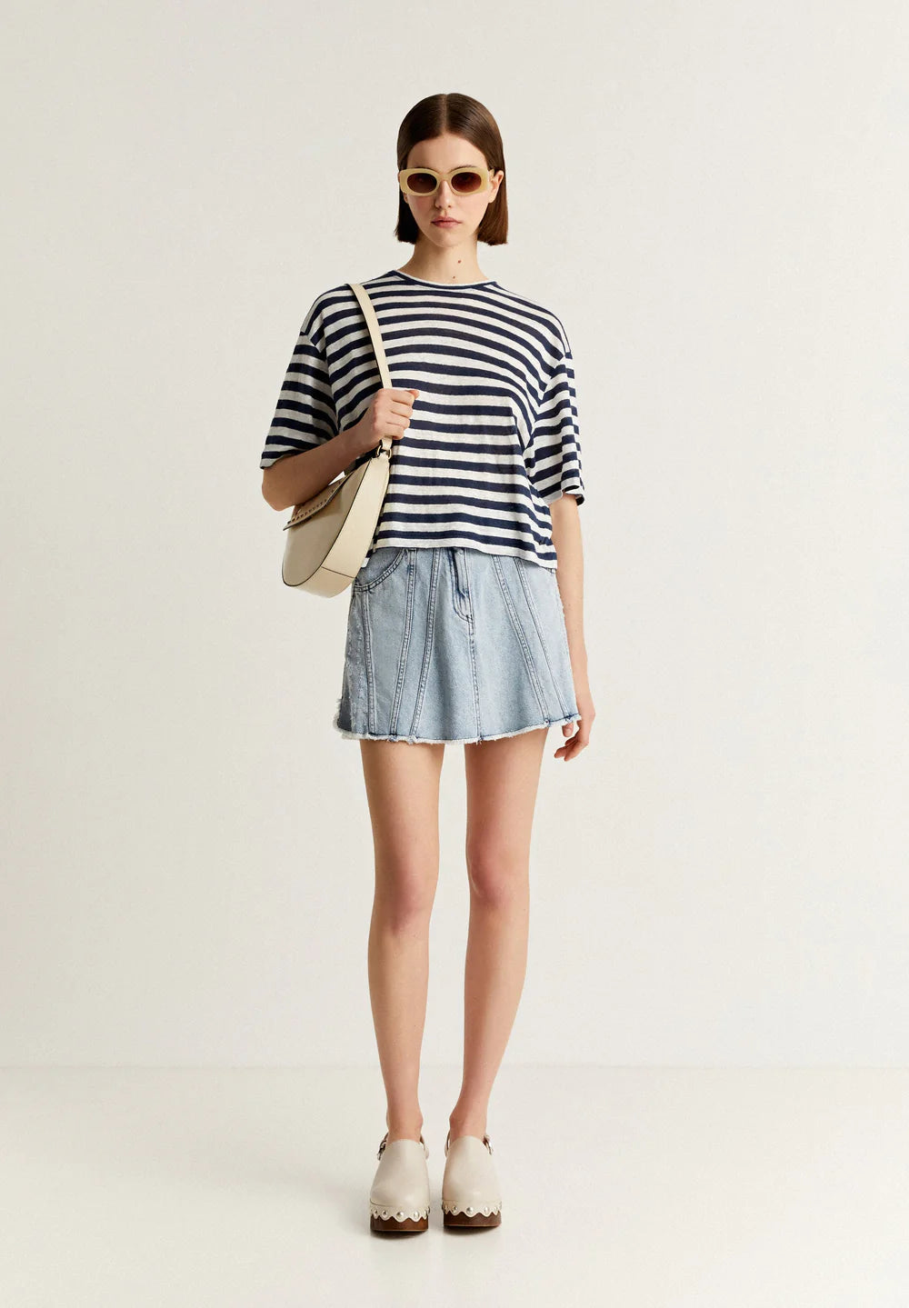T-Shirt Linen Stripes Tee