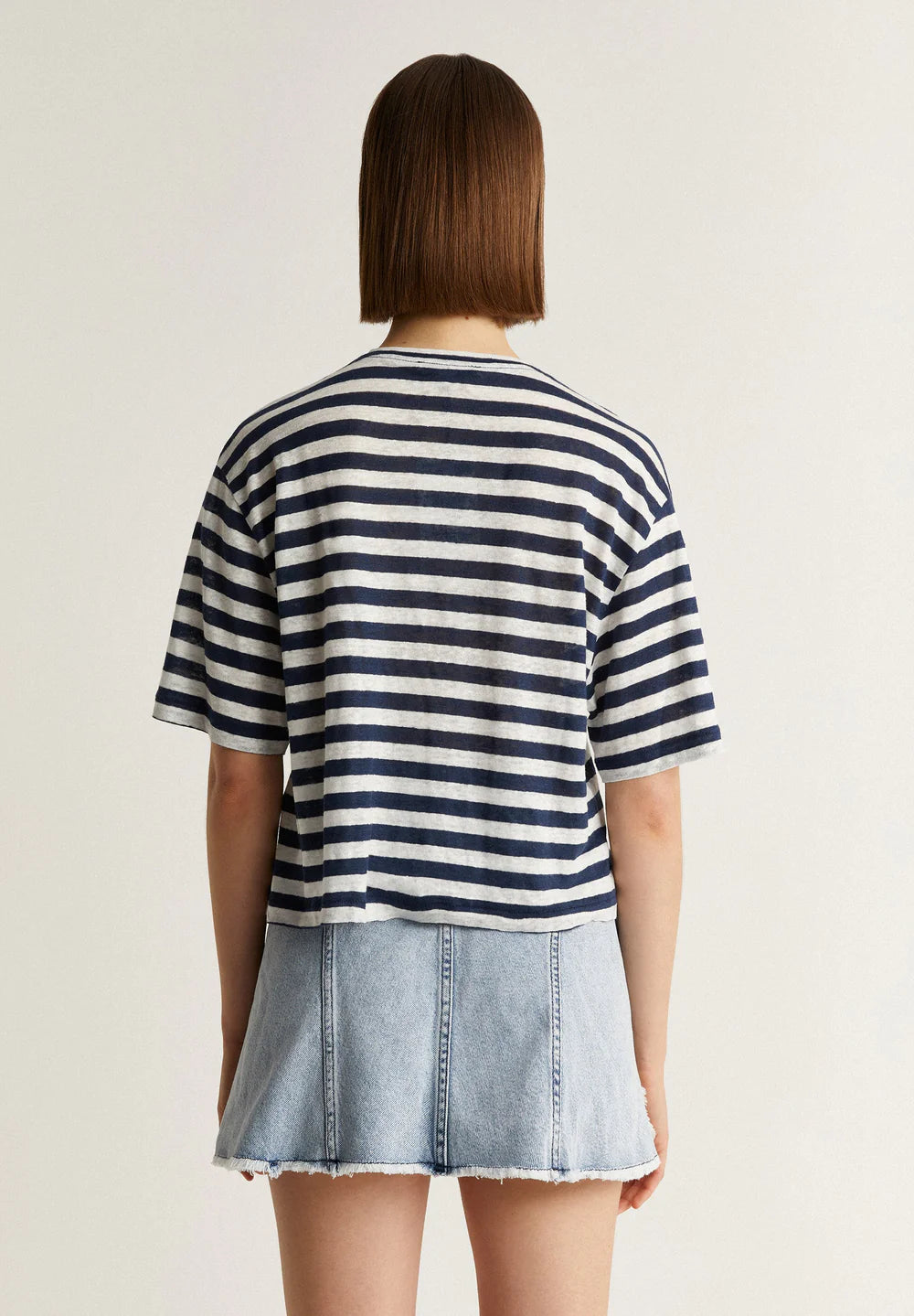 T-Shirt Linen Stripes Tee
