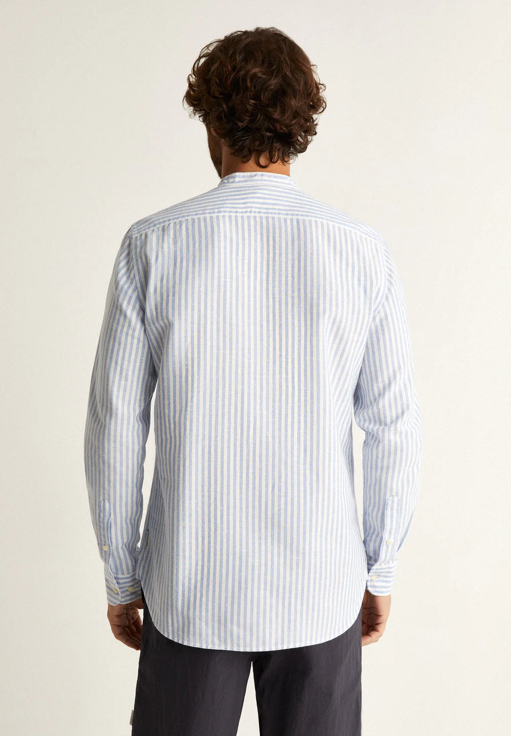 Camisa Abbot Mao Light Blue Stripes 39