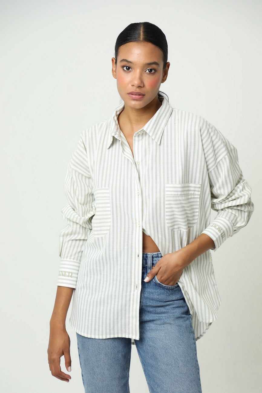 Camisa Demeter Rayas Verde