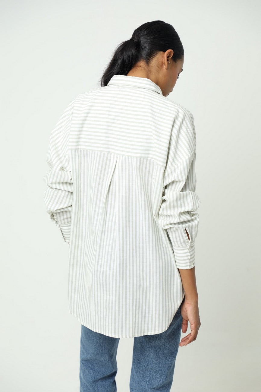 Camisa Demeter Rayas Verde
