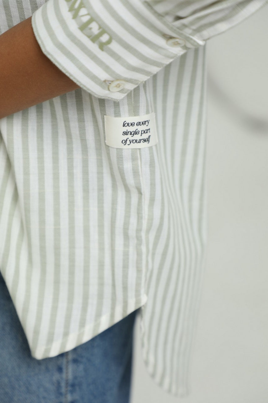Camisa Demeter Rayas Verde