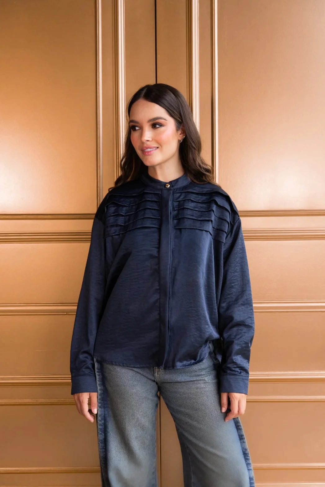 Camisa Eugenia Zafiro FLOW CAMISAS Malva CO