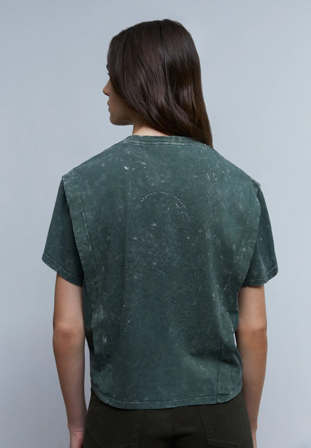 T-Shirt Lapel Marble Tee