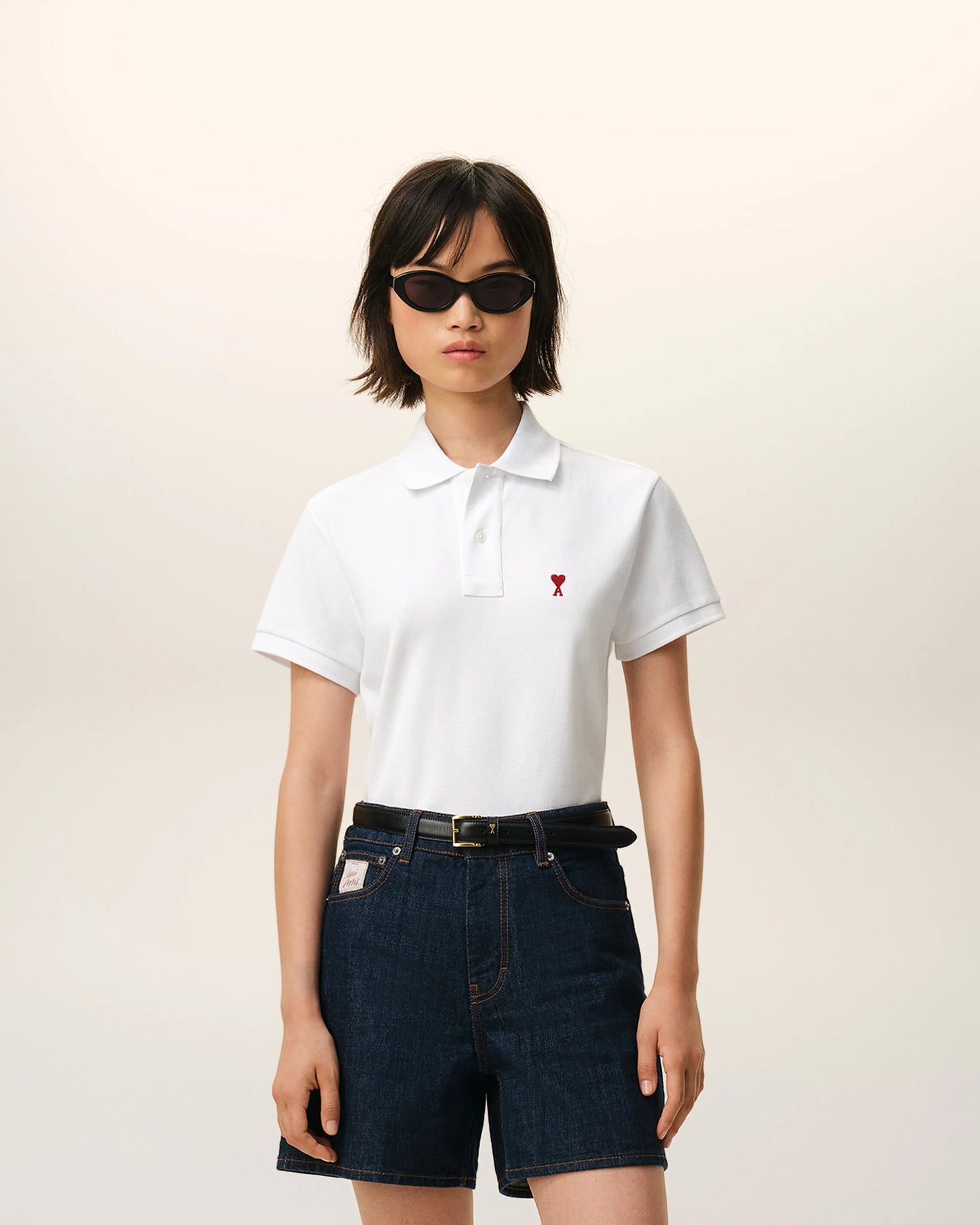 Polo De Algodón Blanco Ami De Coeur POLOS Malva CO
