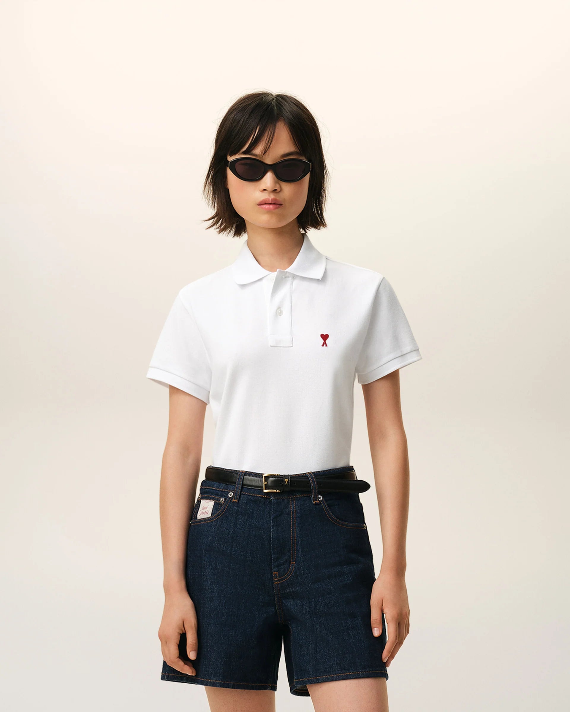 Polo De Algodón Blanco Ami De Coeur POLOS Malva CO