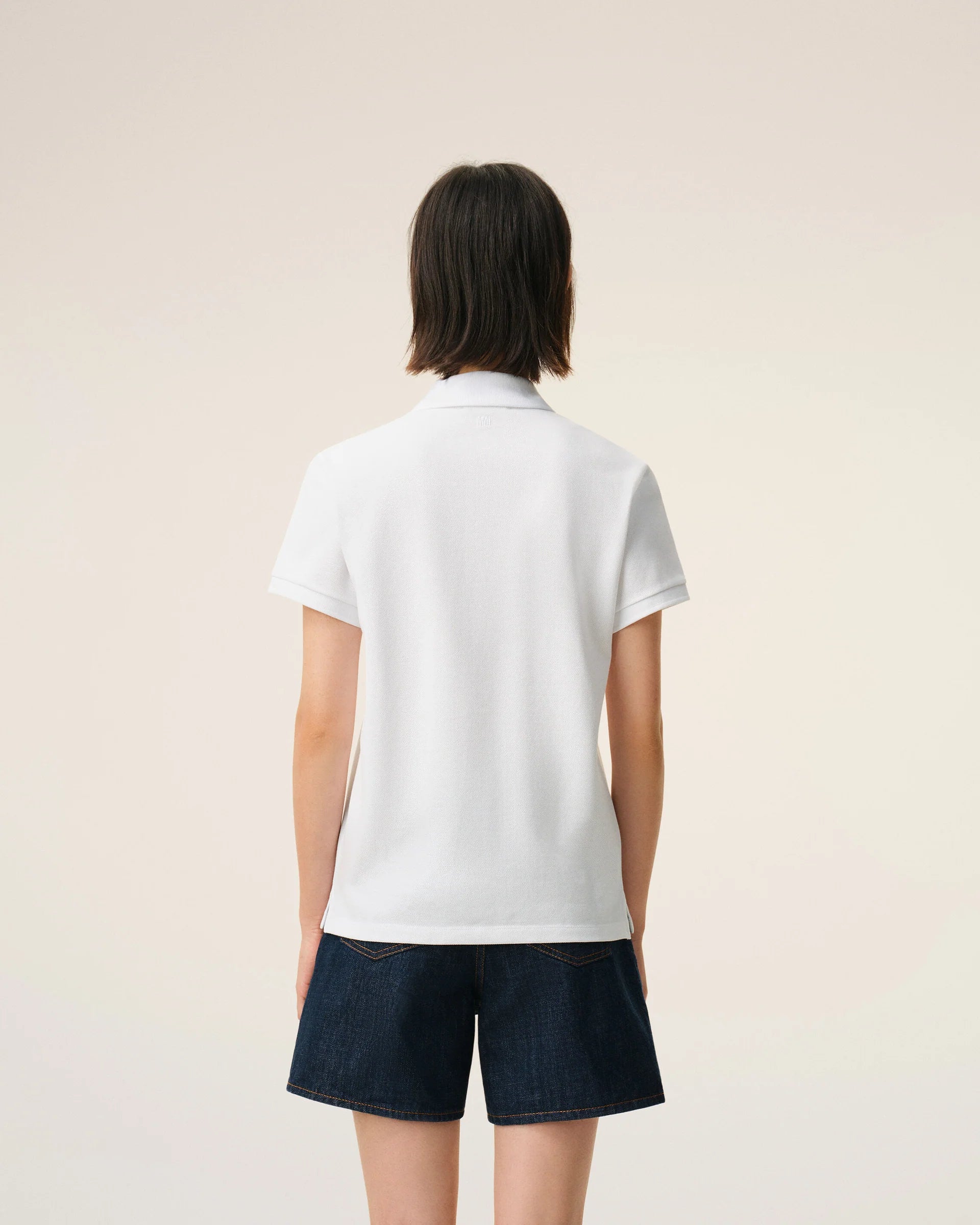 Polo De Algodón Blanco Ami De Coeur