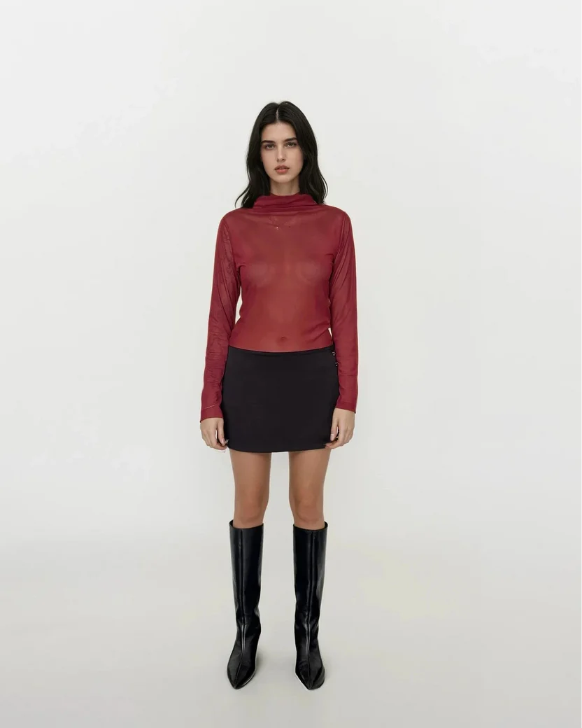 Camisa Mesh MATERIACRUDA CAMISAS Malva CO