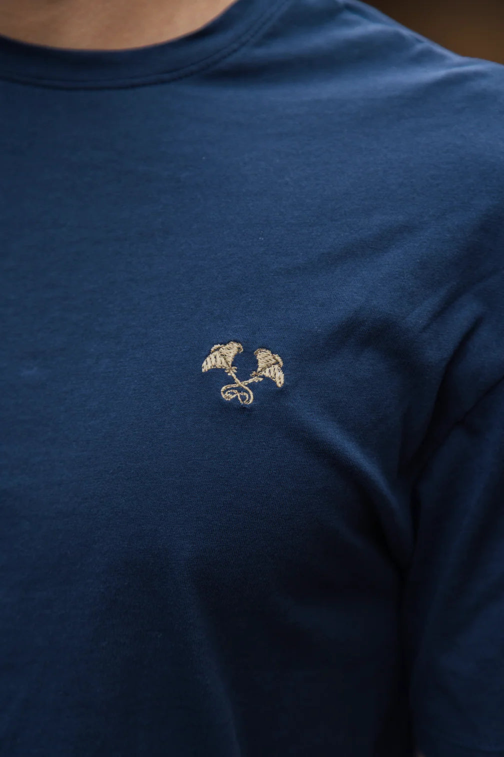 Camiseta Azul Para Hombre