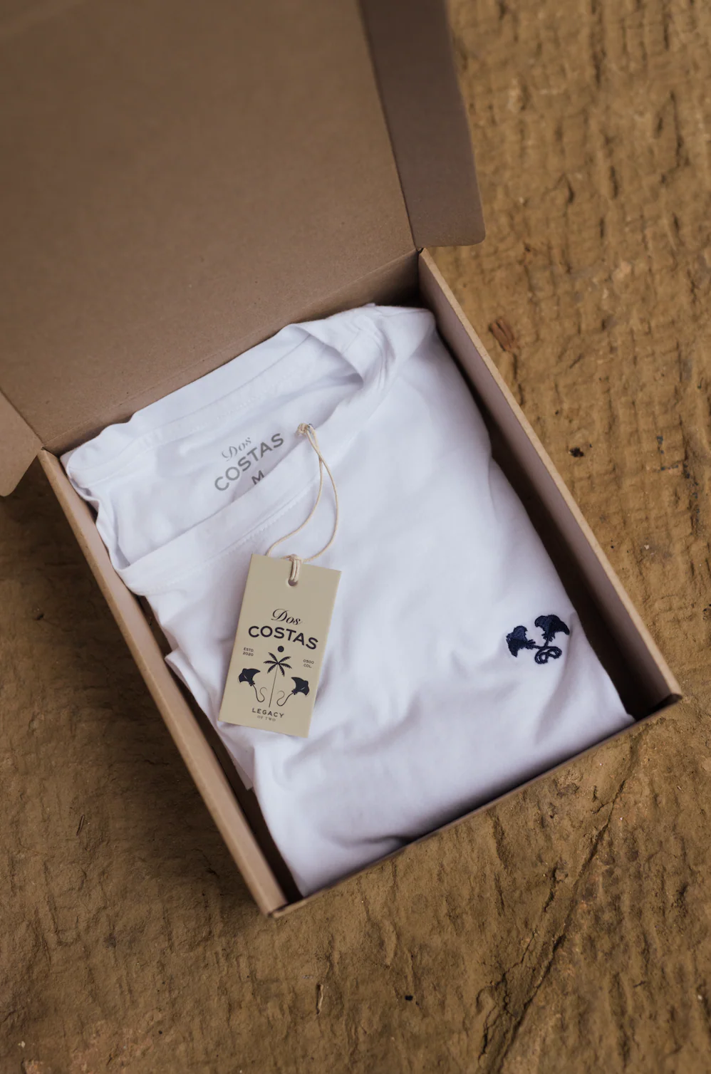 T-Shirt Blanca Para Hombre DOS COSTAS T-SHIRT Malva CO