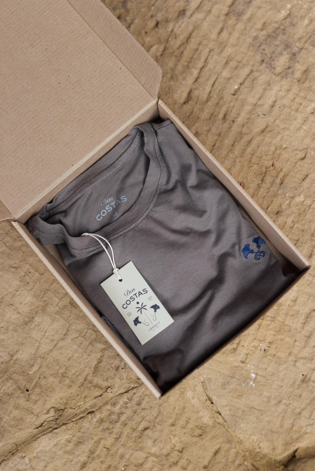 T-Shirt Gris Para Hombre DOS COSTAS T-SHIRT Malva CO
