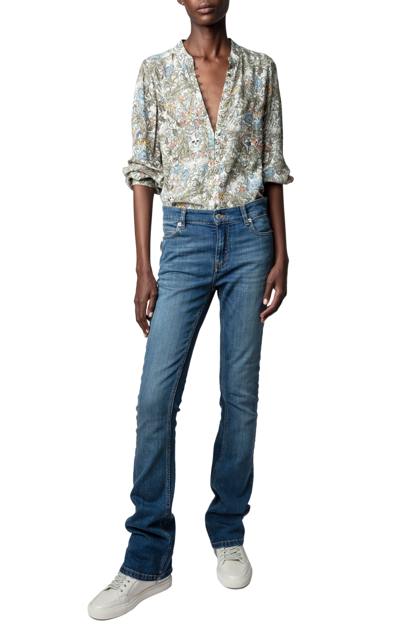 Camisa Twina British Flowers