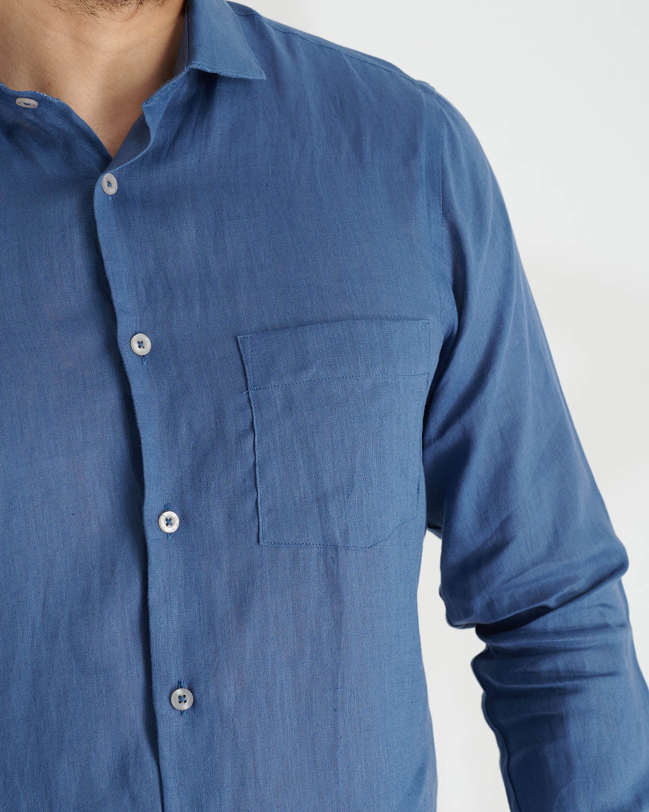 Camisa De Lino Manga Larga VOIE CAMISAS Malva CO