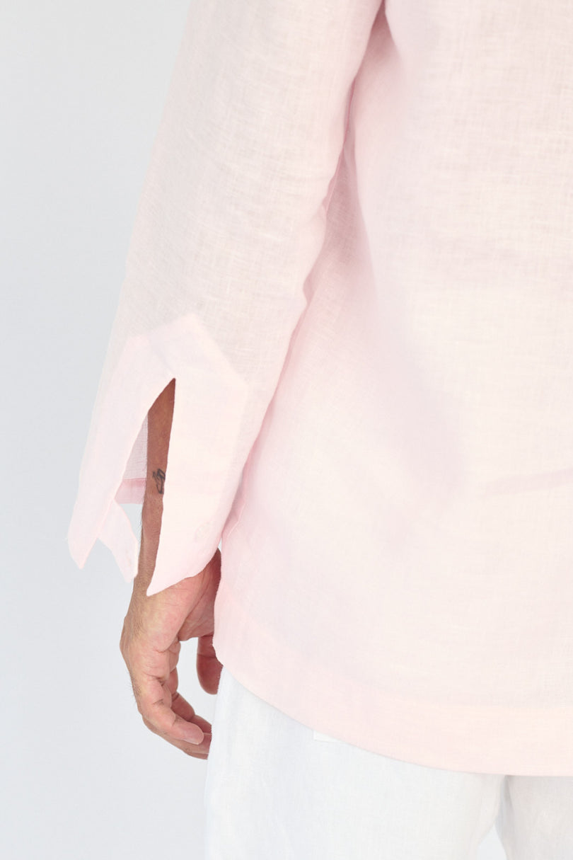 Camisa Lino Rosada
