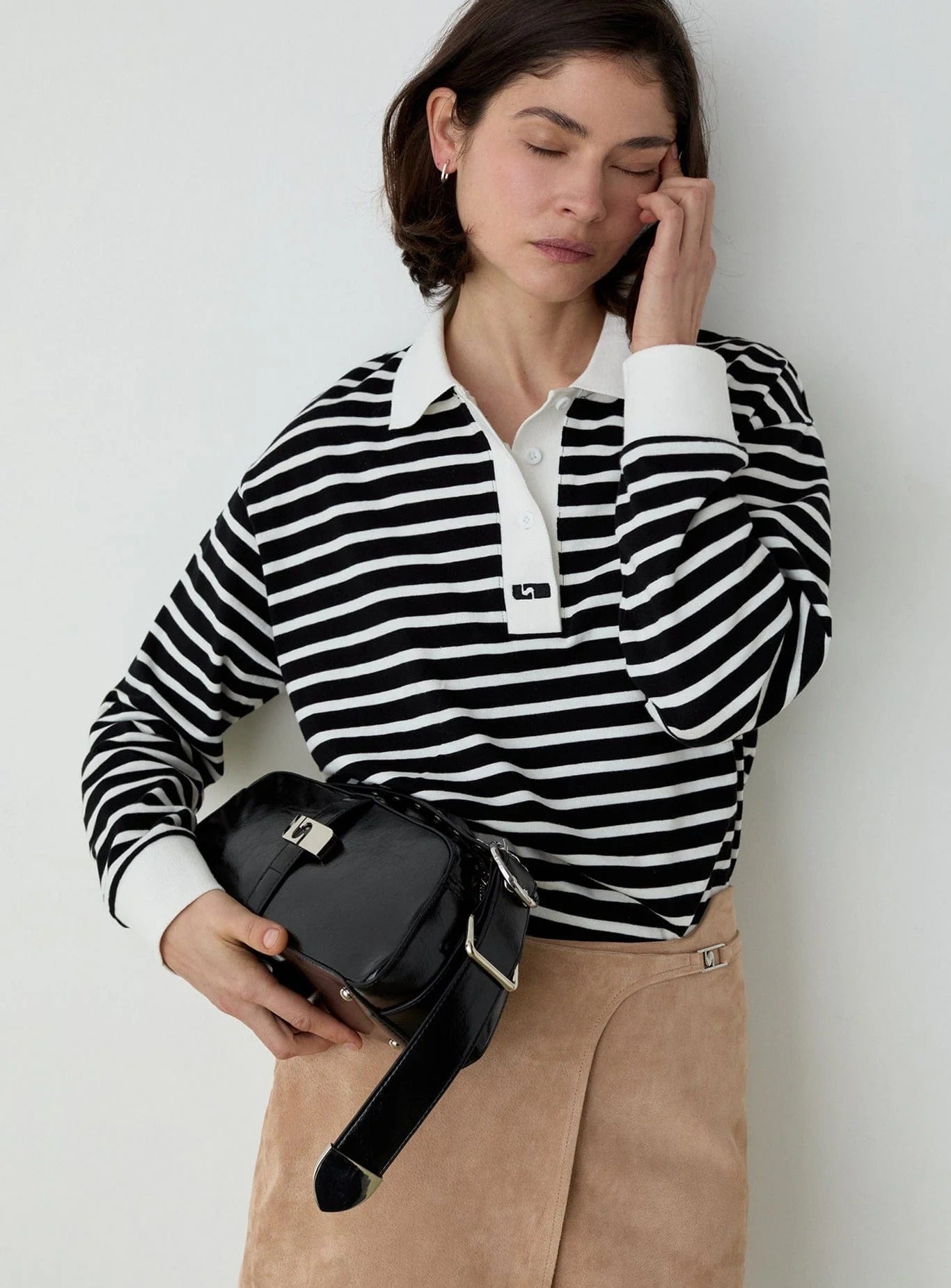 Camisa Polo Manga Larga Rayas Duse