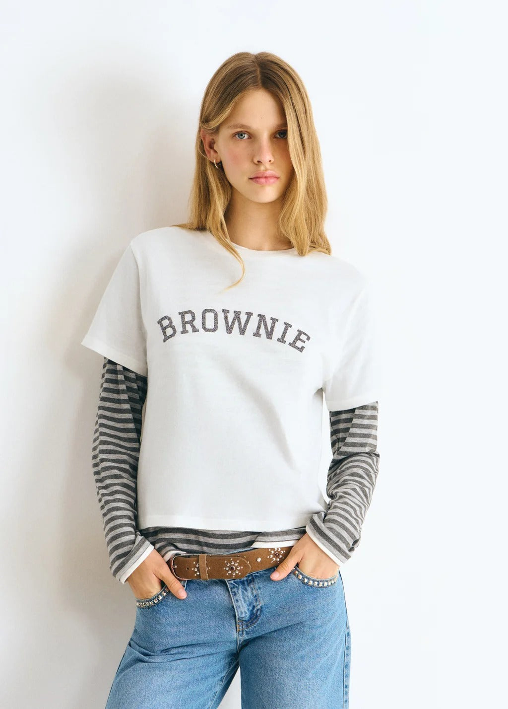 Camiseta Texto Brownie