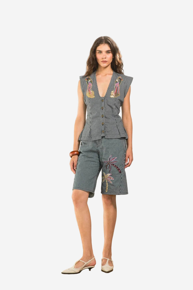 Bermuda Bird Denim