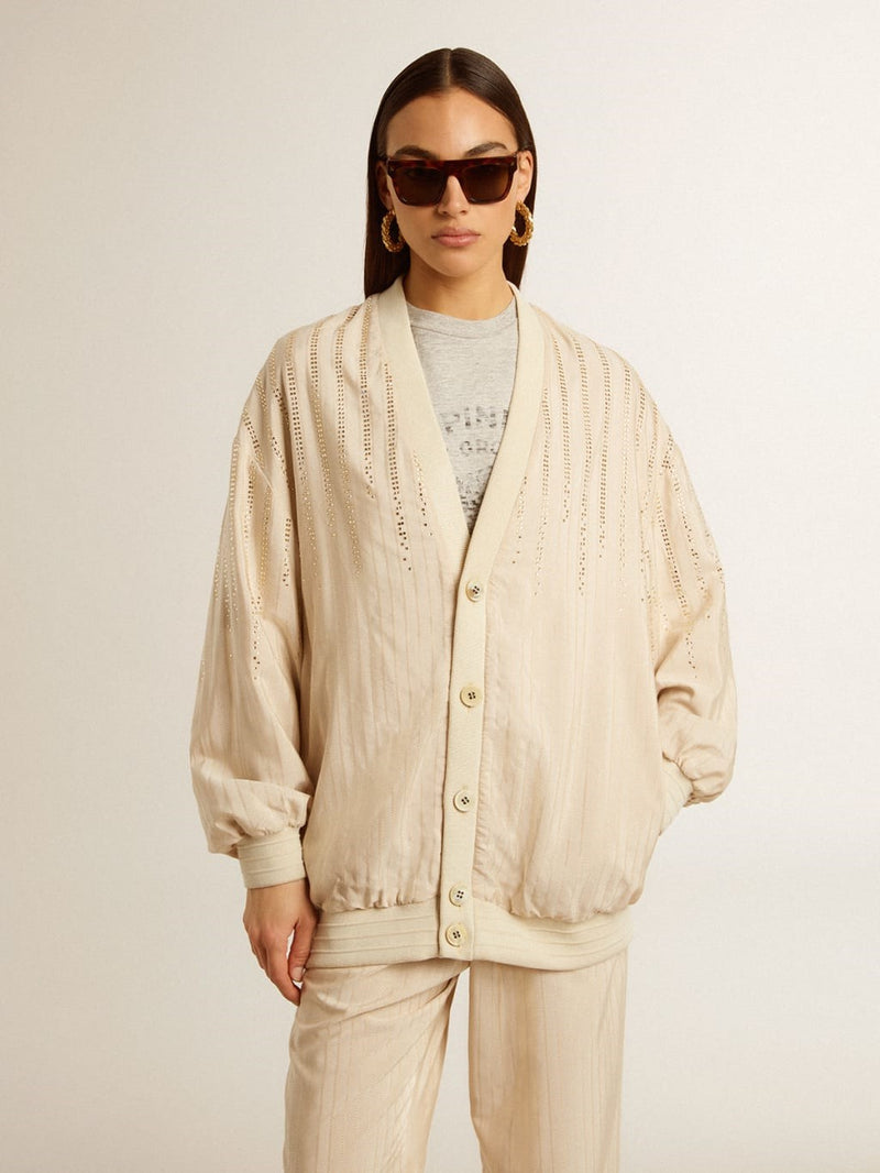 Cardigan Journey W Jacket Silkviscose Pinstripes