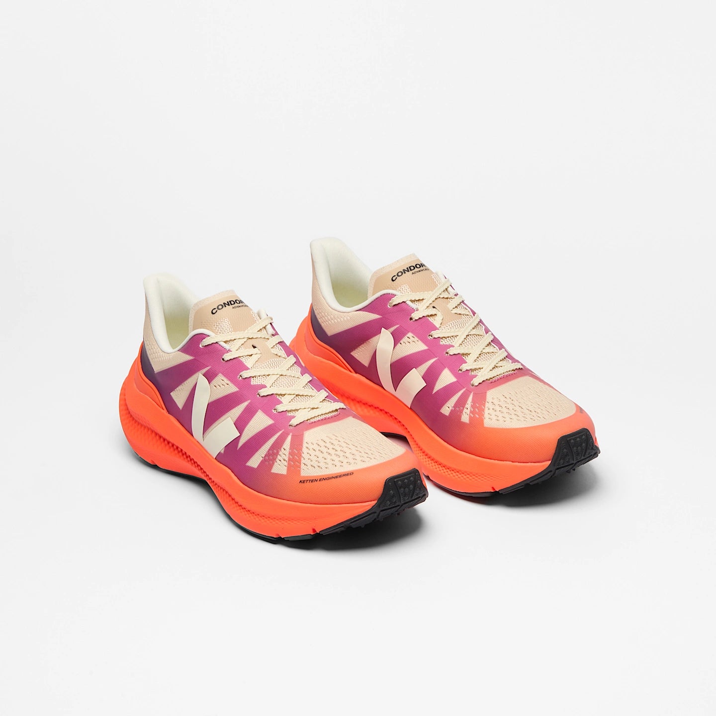 Tenis De Mujer Condor 3 Advanced Engineered-Mesh Gradient Orange Fluo