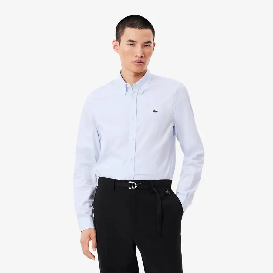 Camisa Ajustada De Algodon